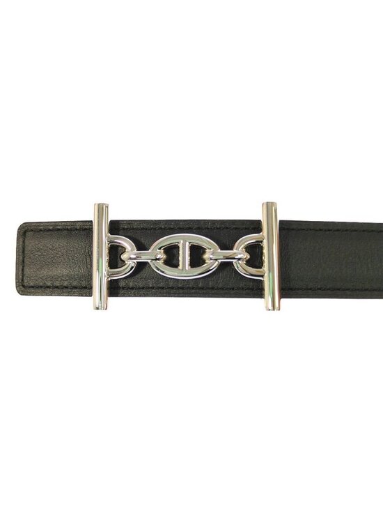 Hermes 75 Sbule Etoupe leto Black Belt